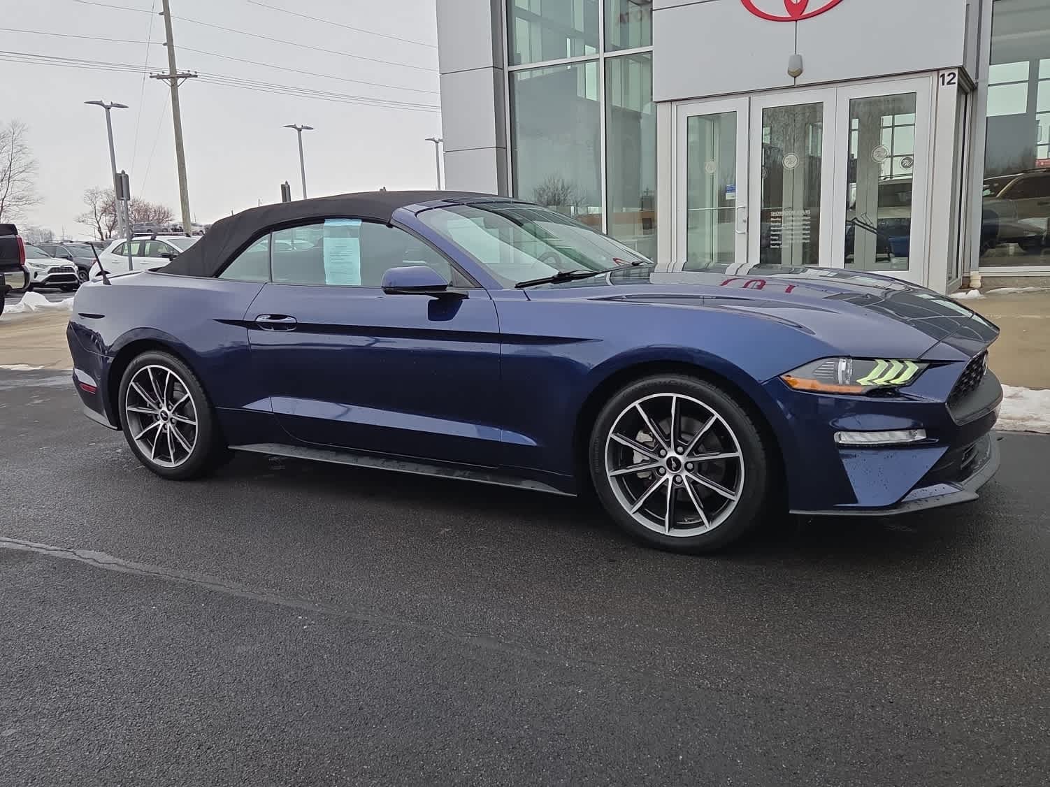 Used 2019 Ford Mustang EcoBoost Premium with VIN 1FATP8UH0K5150032 for sale in Whitestown, IN