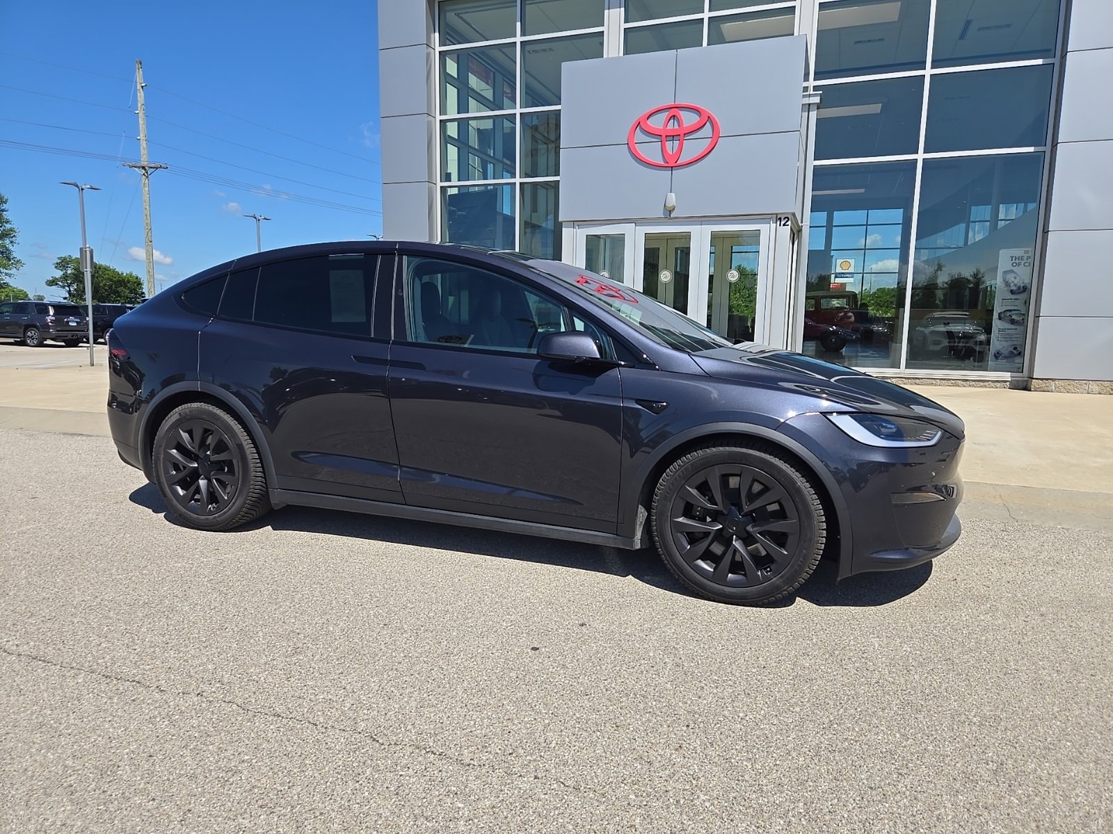Used 2023 Tesla Model X Long Range with VIN 7SAXCDE5XPF421059 for sale in Whitestown, IN