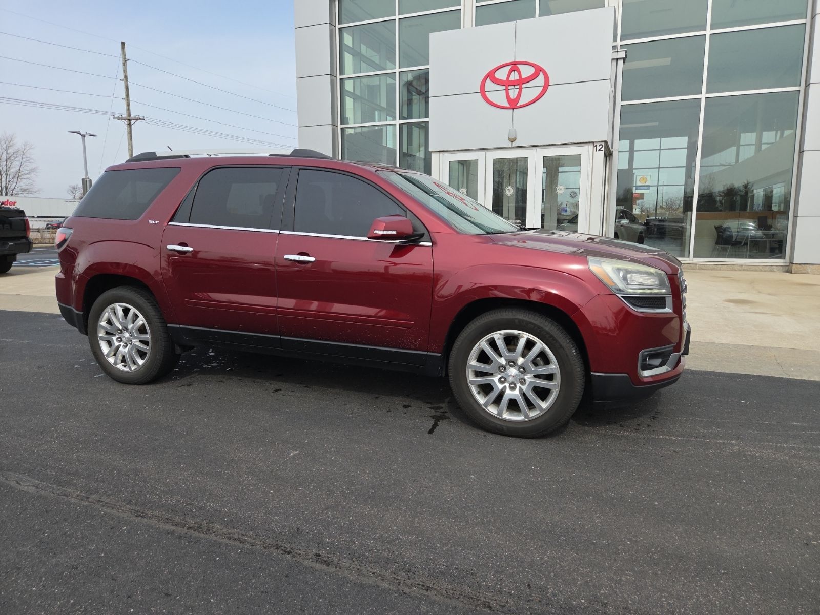 Used 2015 GMC Acadia SLT1 with VIN 1GKKVRKD1FJ364305 for sale in Whitestown, IN