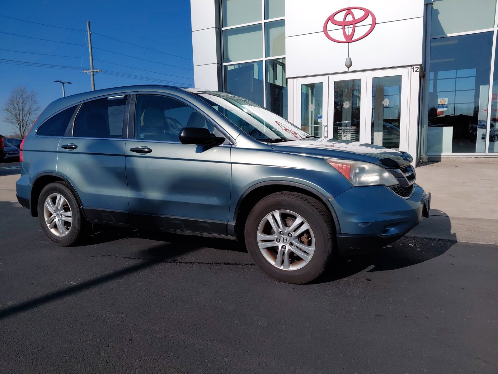 Used 2010 Honda CR-V EX with VIN 5J6RE4H56AL079555 for sale in Whitestown, IN