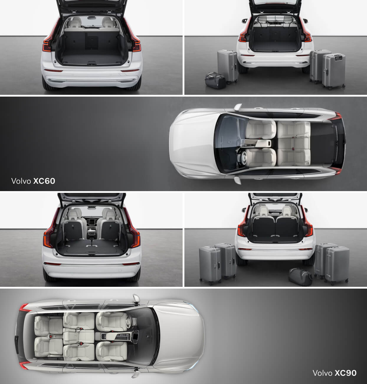 Volvo XC90 vs. Volvo XC60 Cargo Space