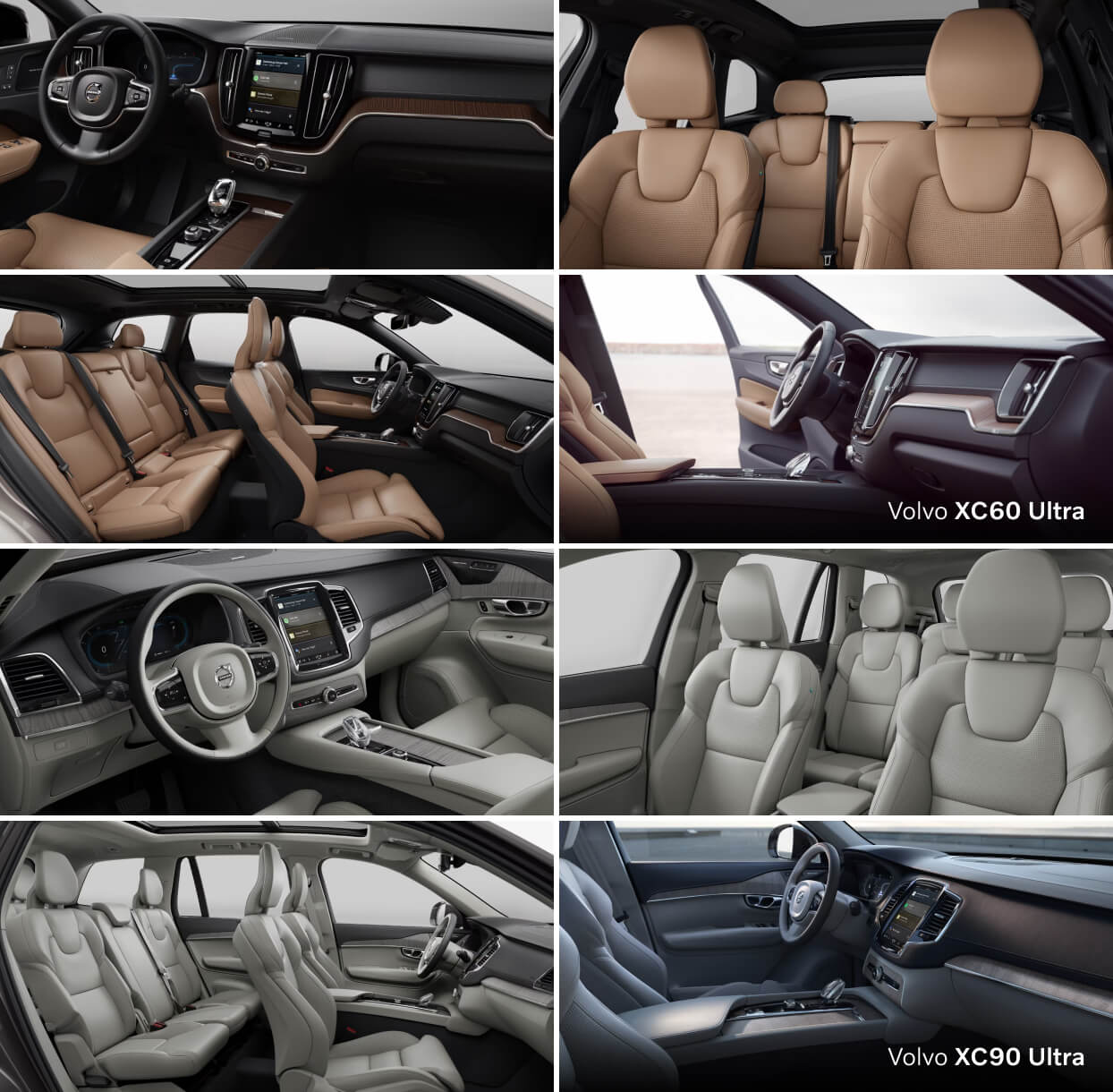 Volvo XC60 vs. Volvo XC90 Interior Dimensions
