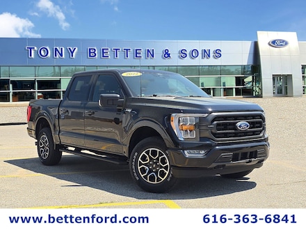 Used 2022 Ford F-150 XLT Sport App/ B&O Sound/ Remote Start/ Black Whee 4WD SuperCrew for sale in Grand Rapids
