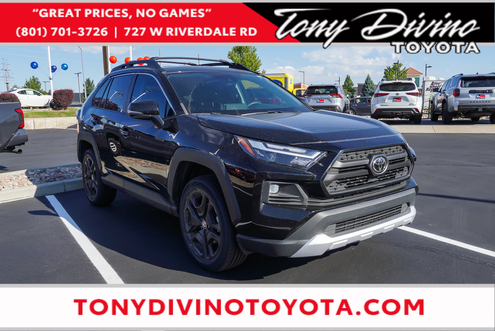 Midnight Black Metallic 2023 Toyota RAV4 SUV / Crossover All-Wheel Drive Automatic