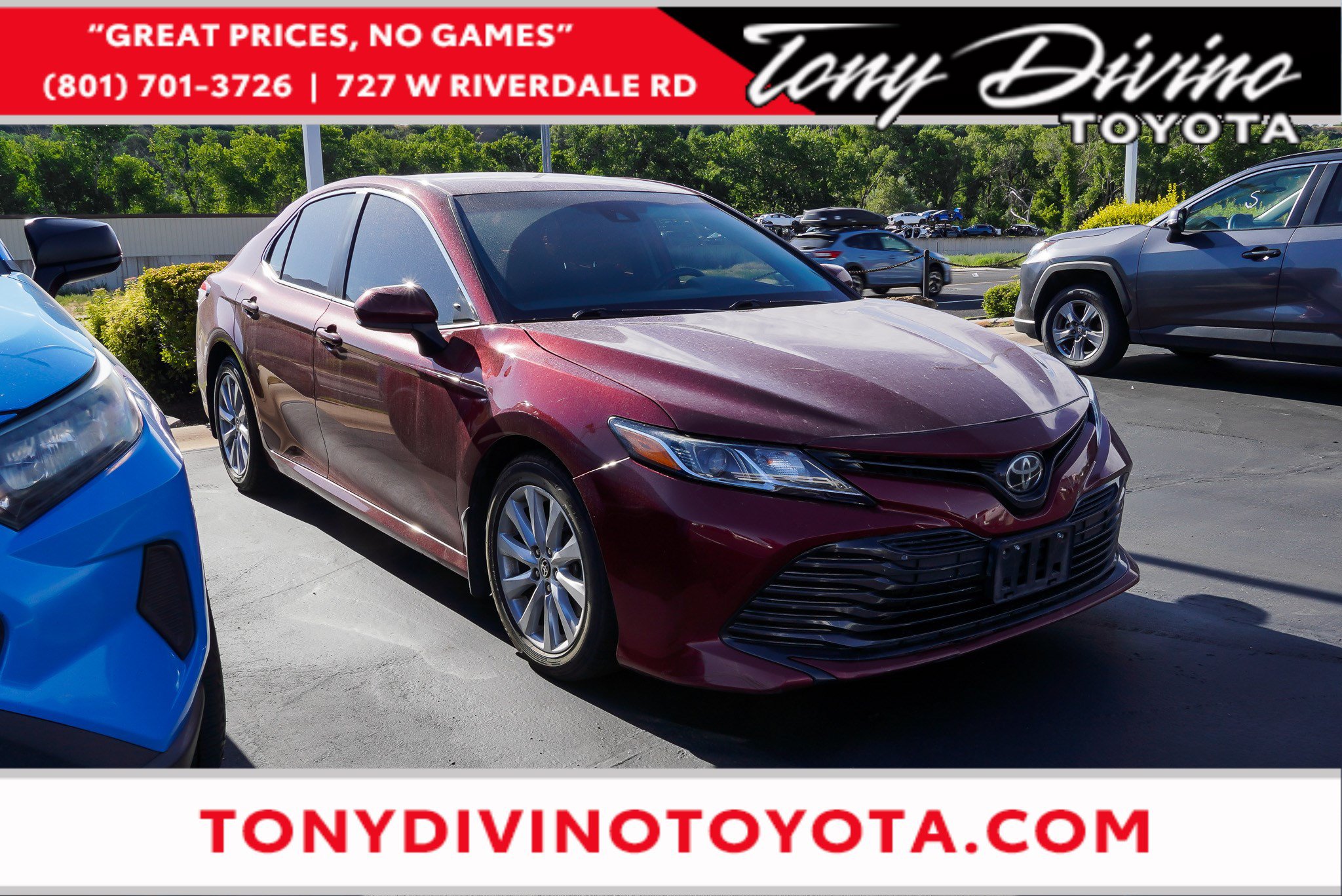 Red (Ruby Flare Pearl) 2020 Toyota Camry Sedan Front-Wheel Drive Automatic