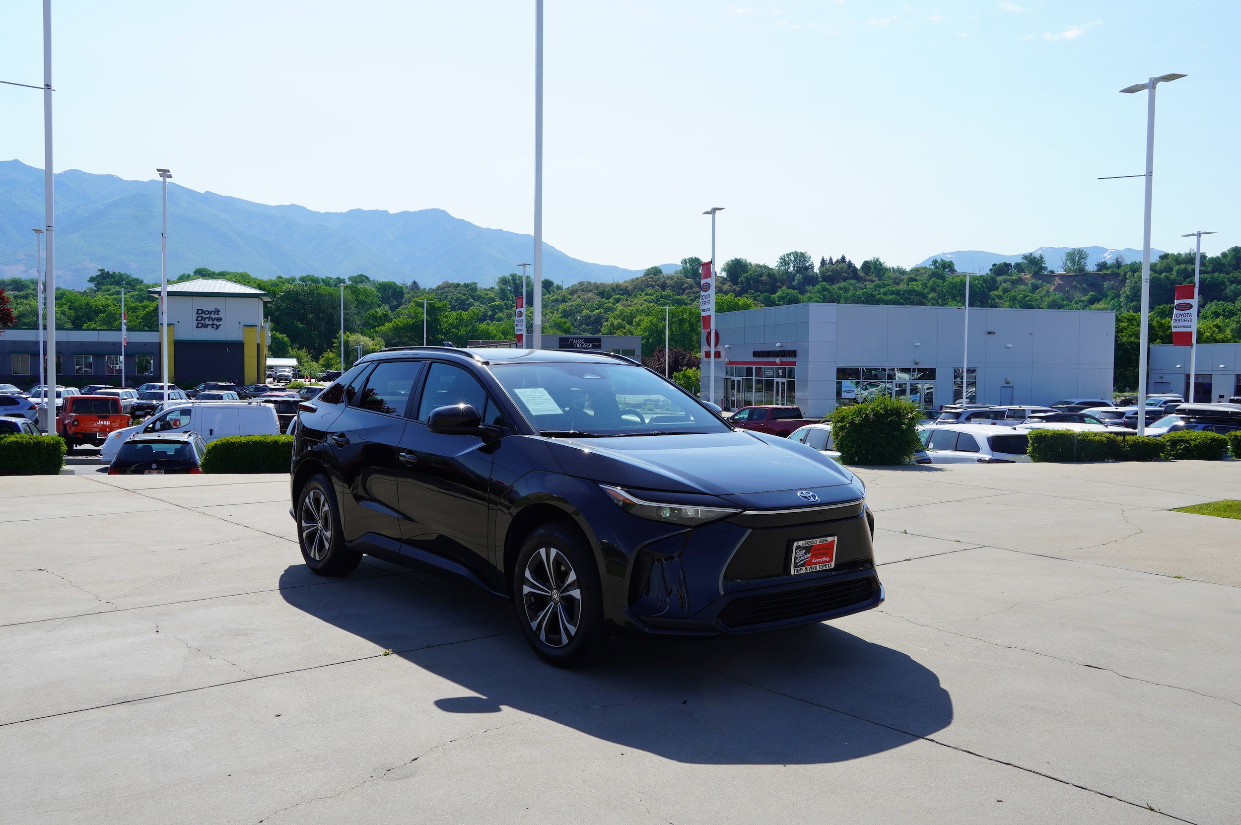 Certified 2023 Toyota bZ4X XLE with VIN JTMAAAAA4PA028693 for sale in Riverdale, UT