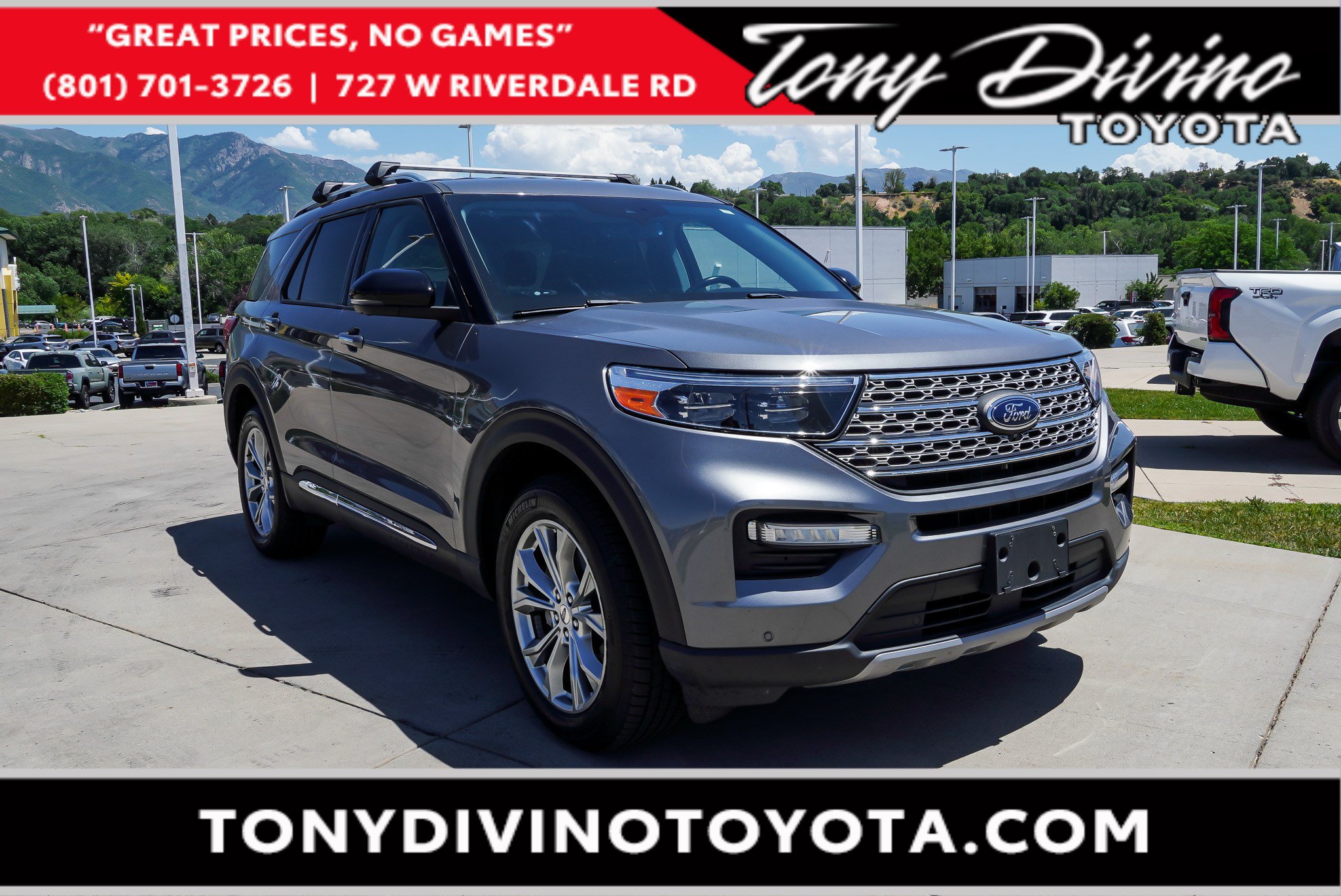 Carbonized Gray Metallic 2021 Ford Explorer SUV / Crossover All-Wheel Drive Automatic