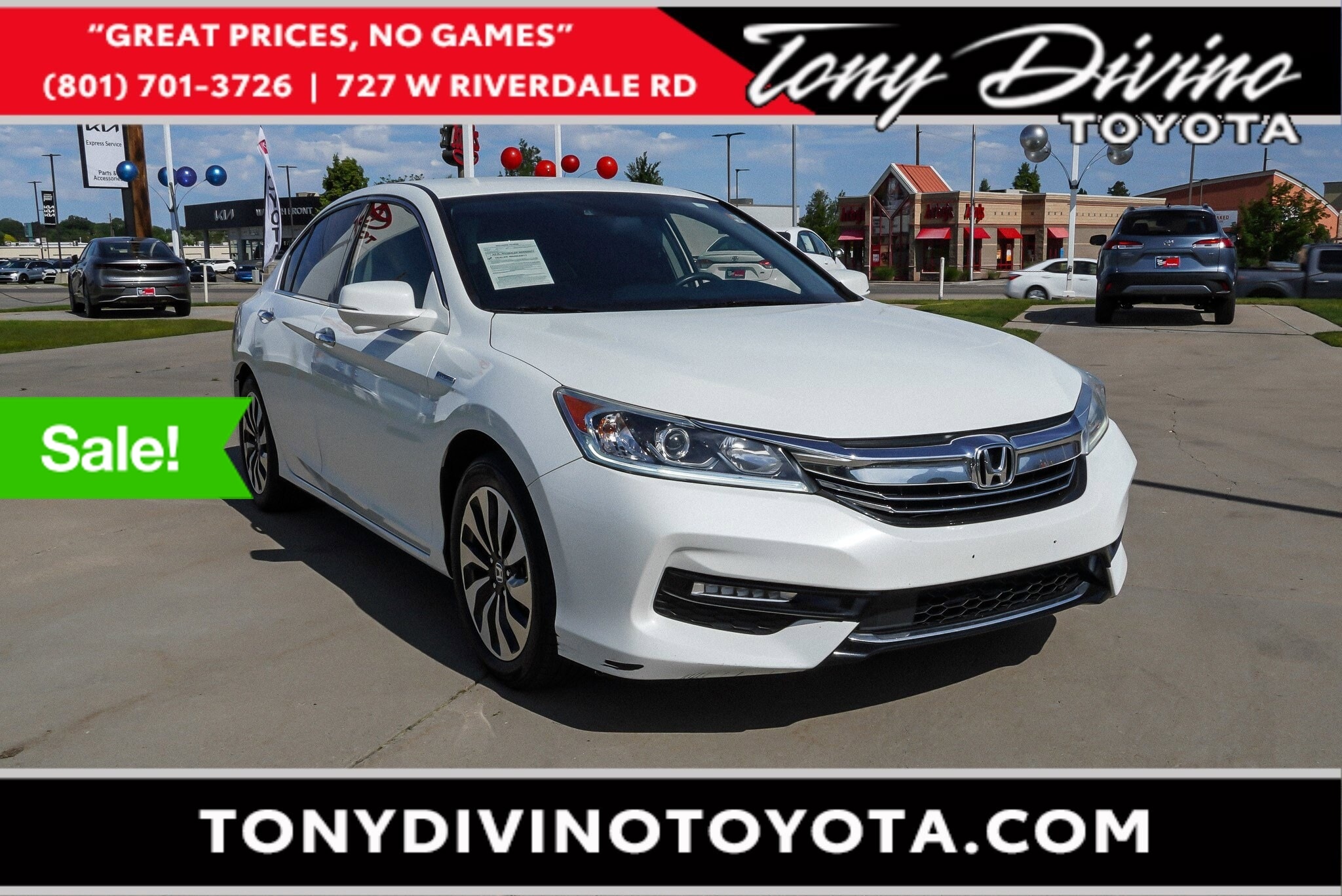 Used 2017 Honda Accord Hybrid with VIN JHMCR6F35HC022320 for sale in Riverdale, UT