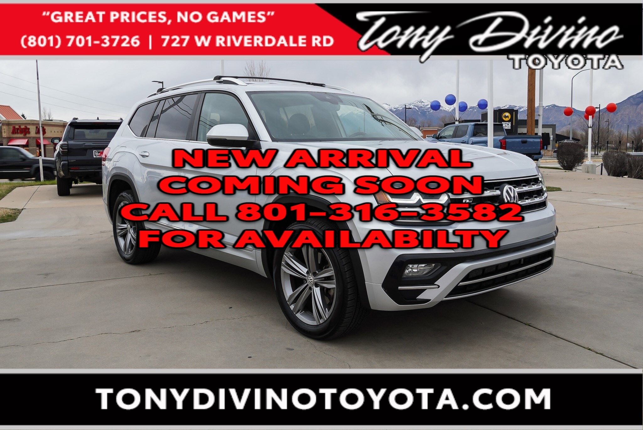 2019 Volkswagen Atlas SE 4Motion with Technology R-Line