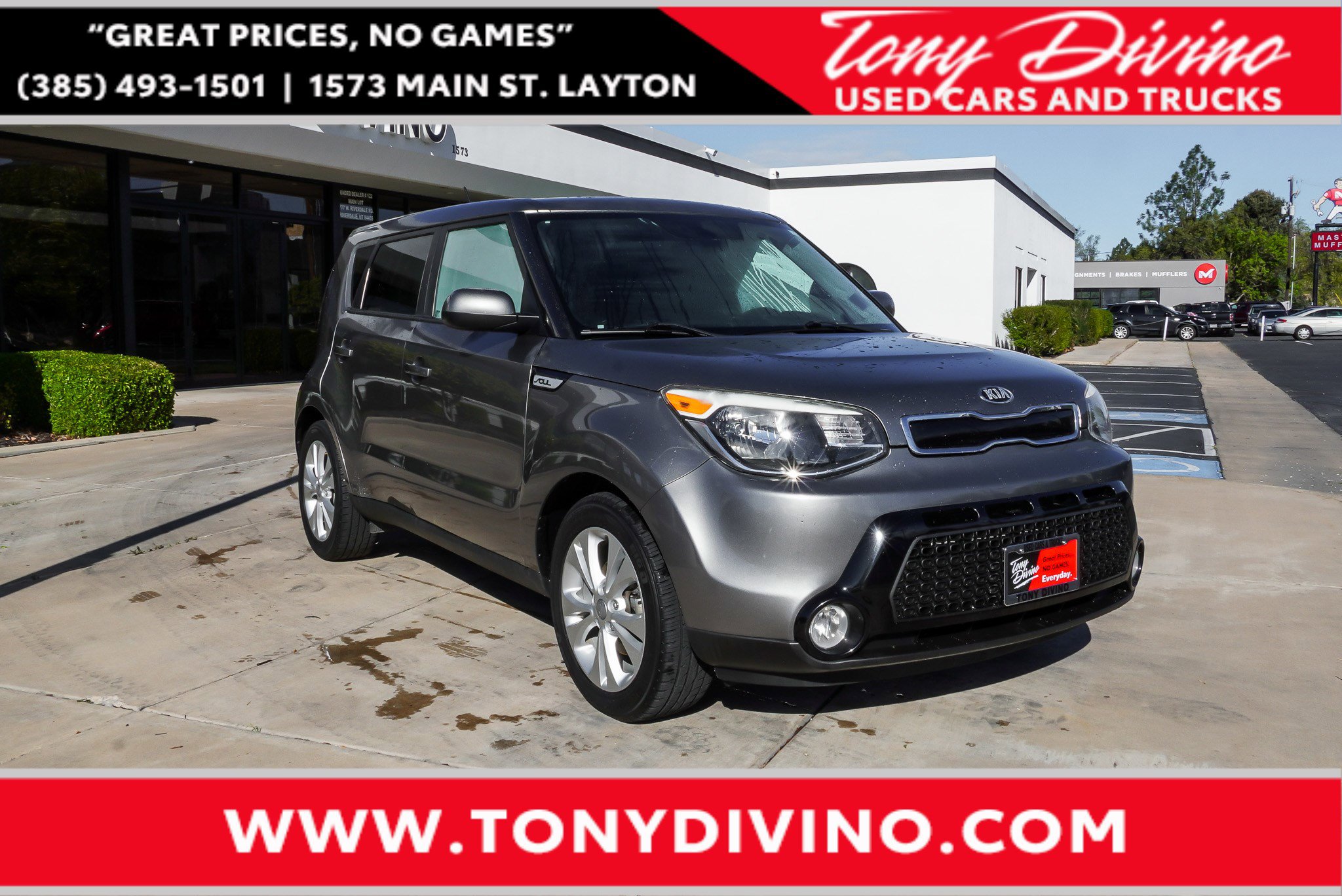 Titanium Gray 2016 Kia Soul + Wagon Front-Wheel Drive Automatic