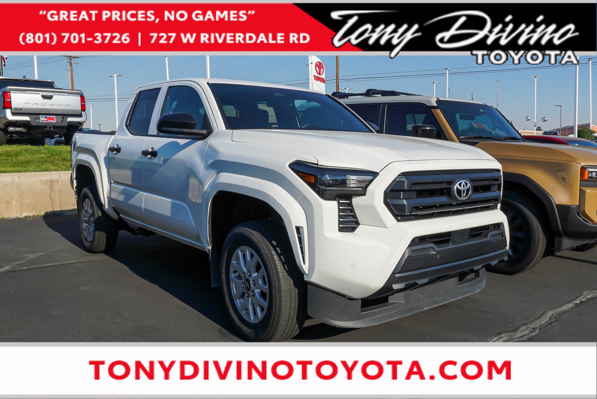 Ice Cap 2024 Toyota Tacoma Pickup Truck Four-Wheel Drive Automatic