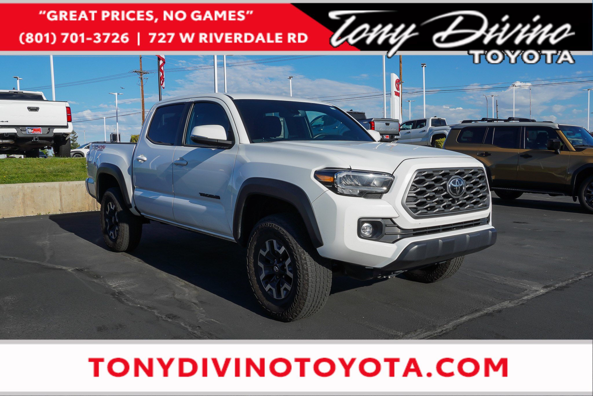 Ice Cap 2023 Toyota Tacoma Pickup Truck Four-Wheel Drive Automatic