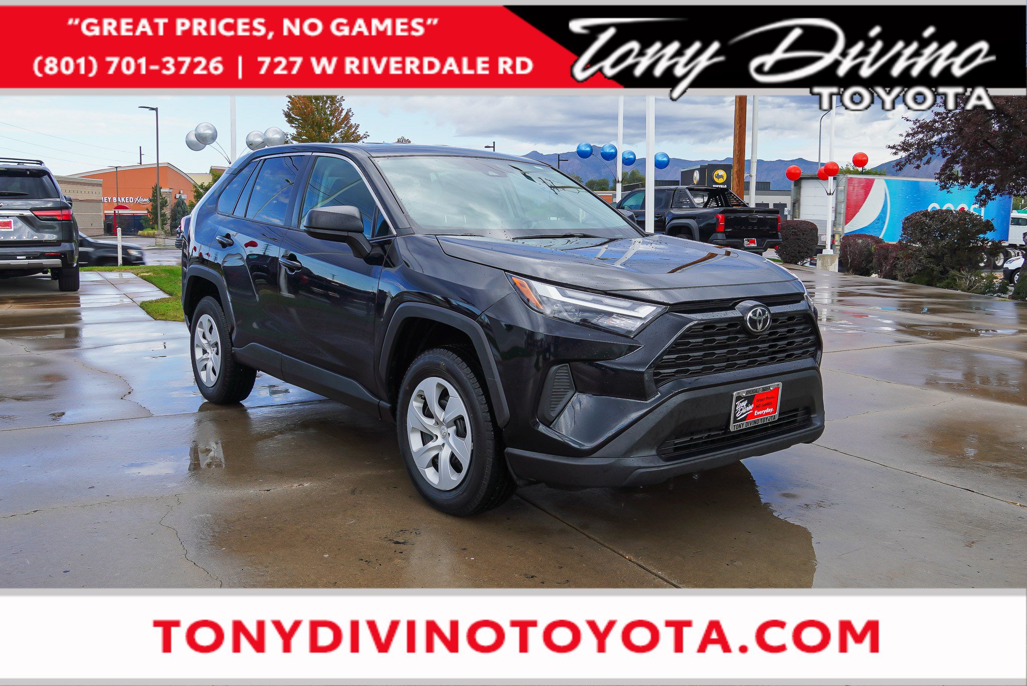 Midnight Black Metallic 2024 Toyota RAV4 SUV / Crossover All-Wheel Drive Automatic