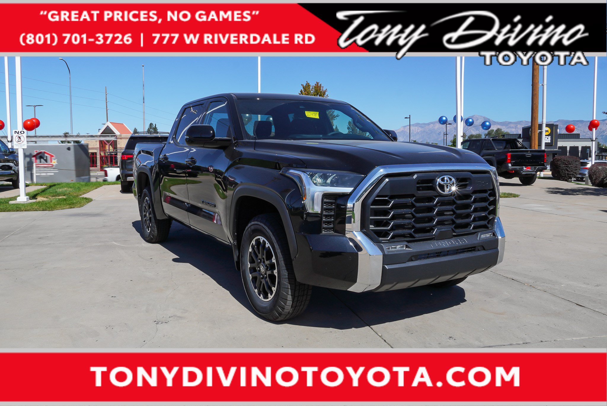 Midnight Black Metallic 2026 Toyota Tundra Pickup Truck Four-Wheel Drive Automatic