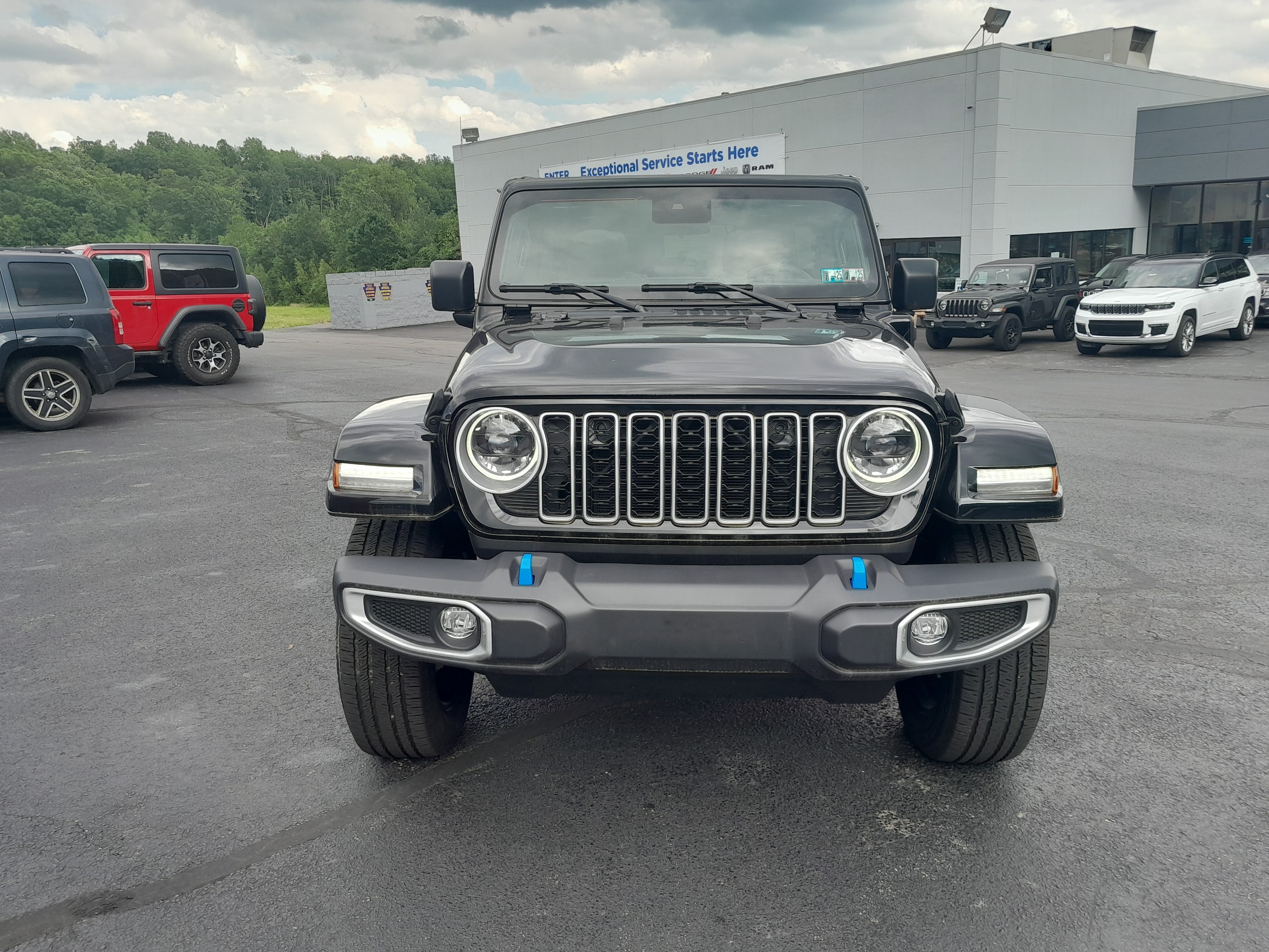 Used 2024 Jeep Wrangler 4xe Sahara 4XE with VIN 1C4RJXP65RW153362 for sale in Scranton, PA