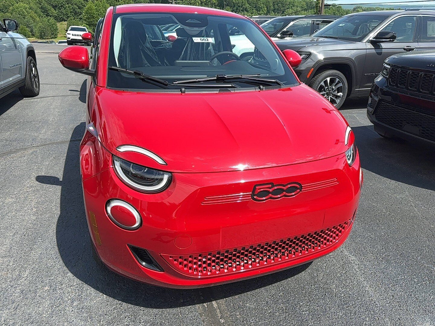 2024 Fiat 500e Red photo 2