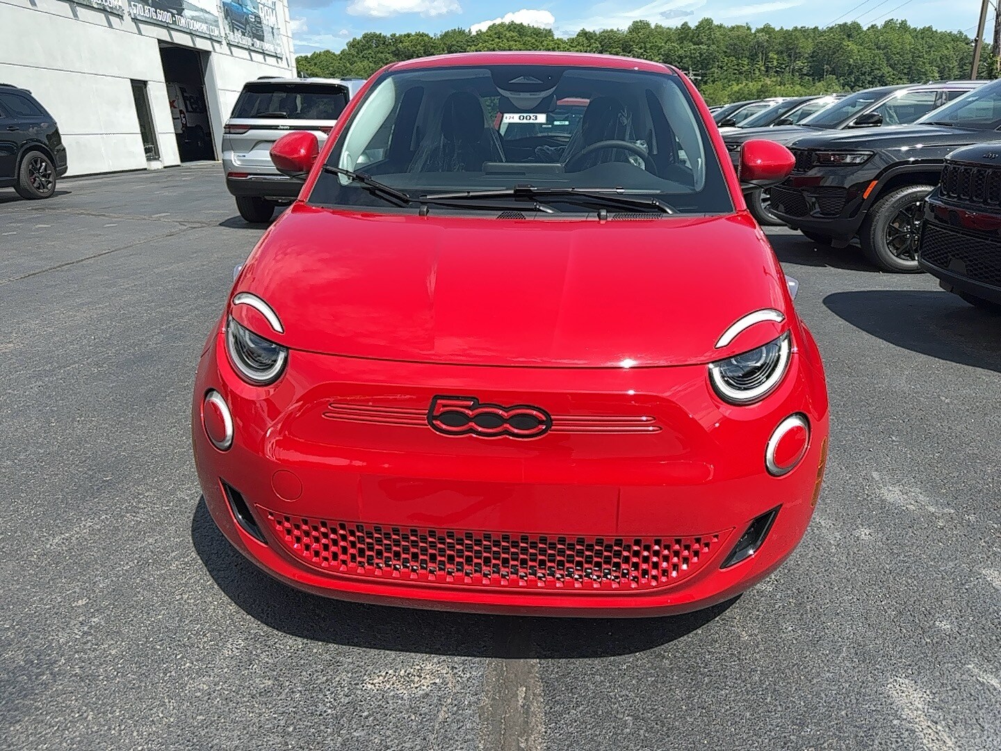 2024 Fiat 500e Red photo 3