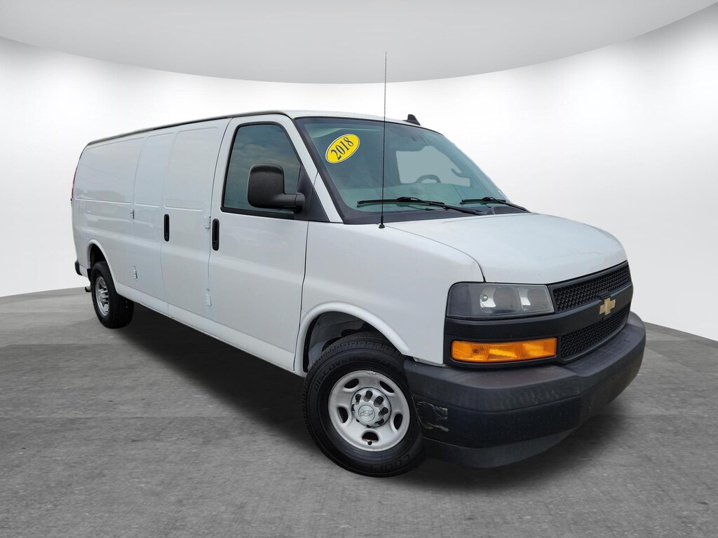 Used 2018 Chevrolet Express 2500 Work Van Van Extended Cargo Van