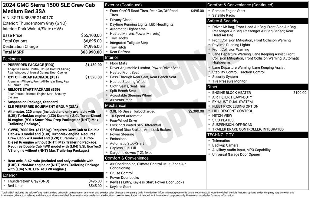 Used 2024 GMC Sierra 1500 SLE Truck Crew Cab