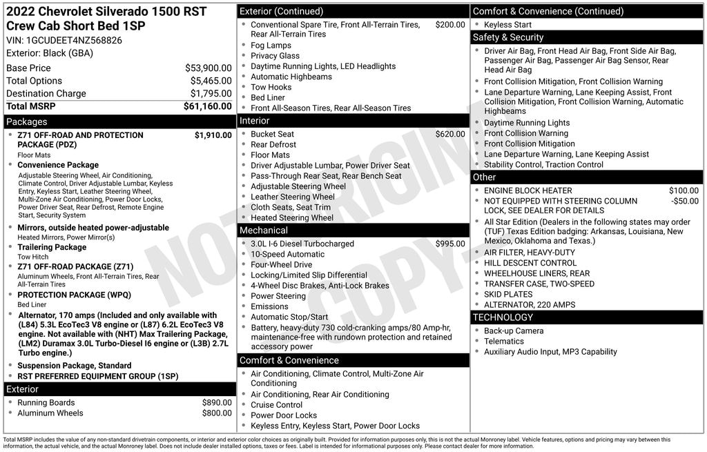 Used 2022 Chevrolet Silverado 1500 RST Truck Crew Cab