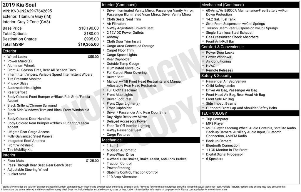 Used 2019 Kia Soul Hatchback