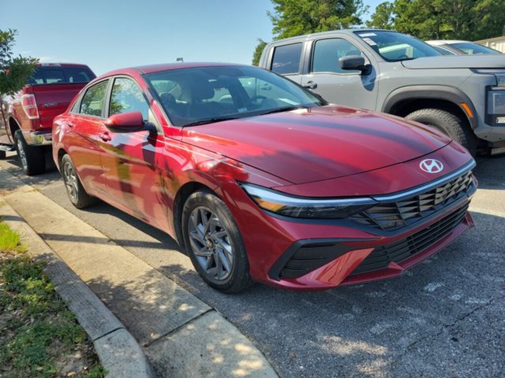 Certified 2024 Hyundai Elantra Hybrid Blue Sedan
