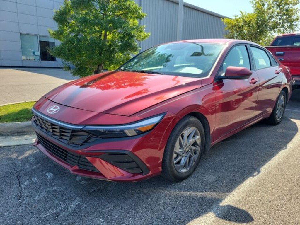 Certified 2024 Hyundai Elantra Hybrid Blue Sedan