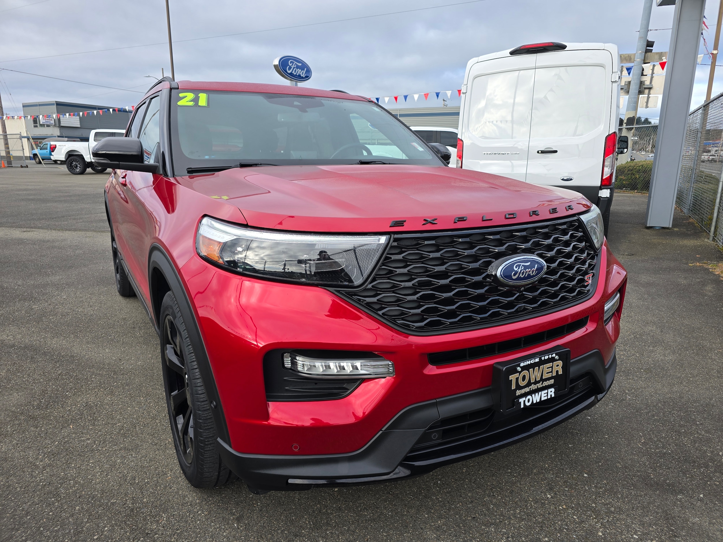 Used 2021 Ford Explorer ST with VIN 1FM5K8GC2MGA72597 for sale in Coos Bay, OR