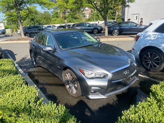 Used 2016 INFINITI Q50 Red Sport with VIN JN1FV7AR0GM452182 for sale in Englewood, NJ