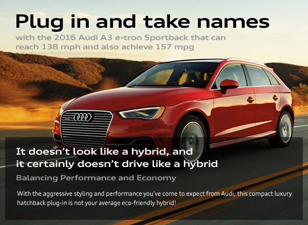 2016 Audi A3 e-tron Sportback: Plug in & Take Names