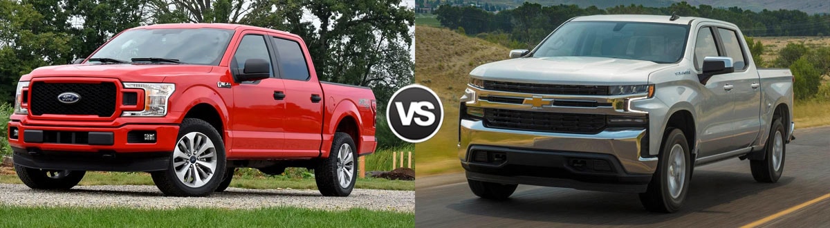 2019 Ford F-150 vs 2019 Chevrolet Silverado 1500