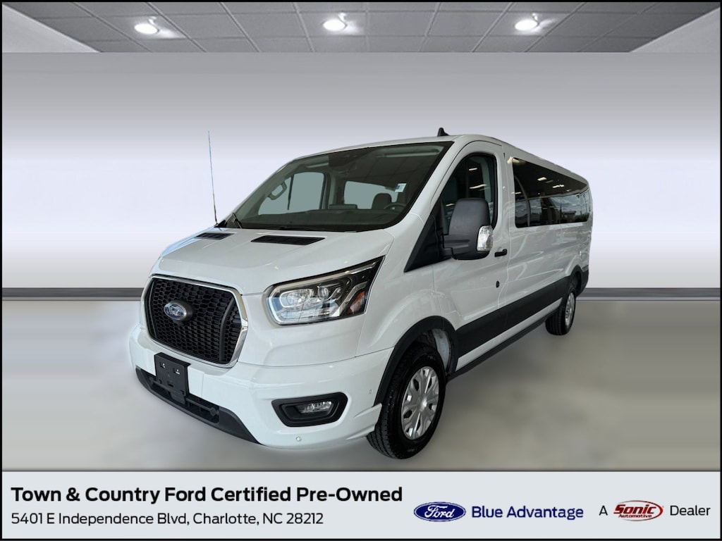 Certified 2023 Ford Transit-350 Passenger XLT Wagon Low Roof Van