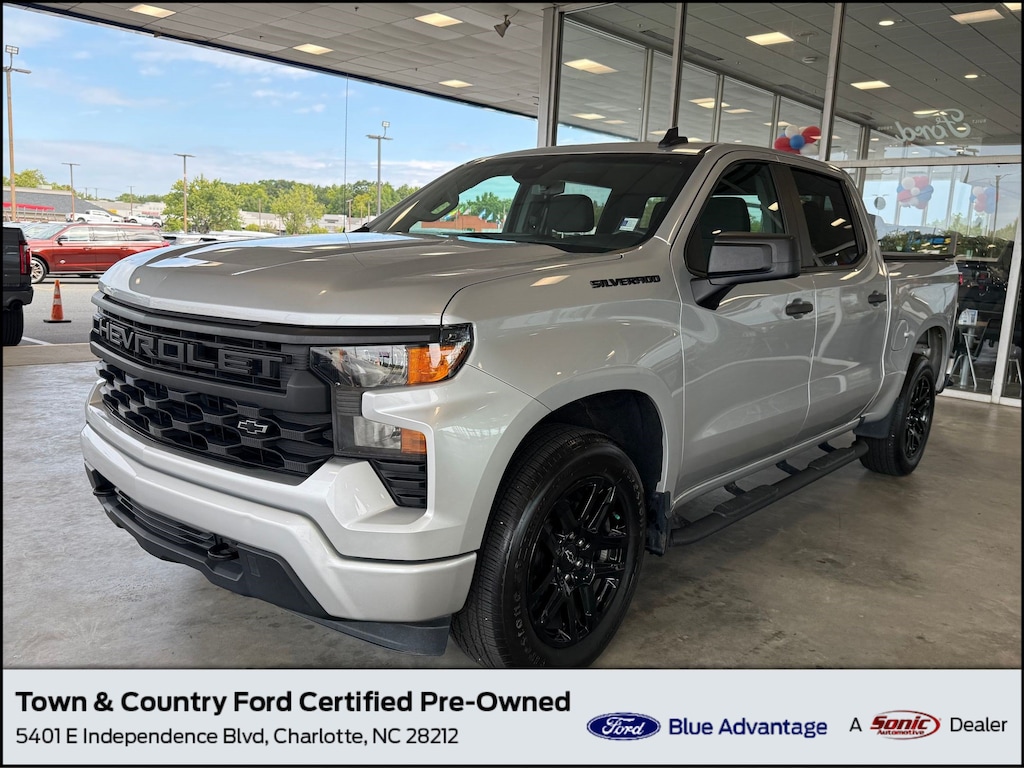 Certified 2022 Chevrolet Silverado 1500 Custom Truck Crew Cab