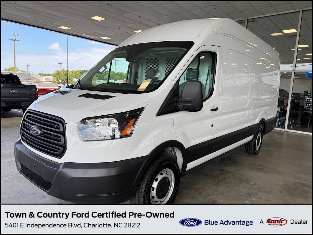 Certified 2019 Ford Transit-350 Transit-350 (T-350 148 EL Hi Rf 9500 GVWR Sliding Van High Roof Ext. Cargo Van