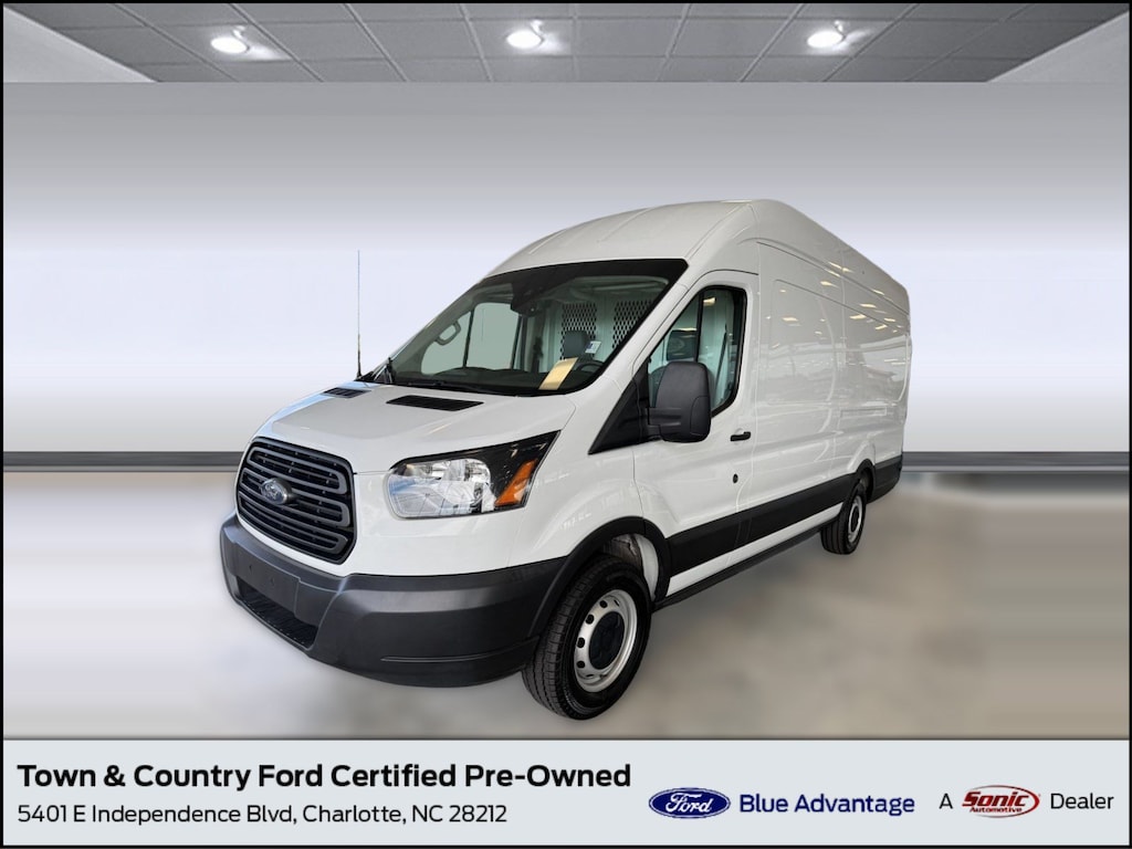 Certified 2019 Ford Transit-350 Transit-350 (T-350 148 EL Hi Rf 9500 GVWR Sliding Van High Roof Ext. Cargo Van