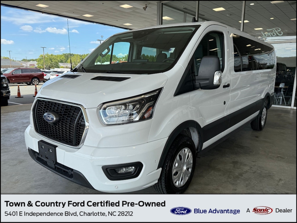 Certified 2023 Ford Transit-350 Passenger XLT Wagon Low Roof Van