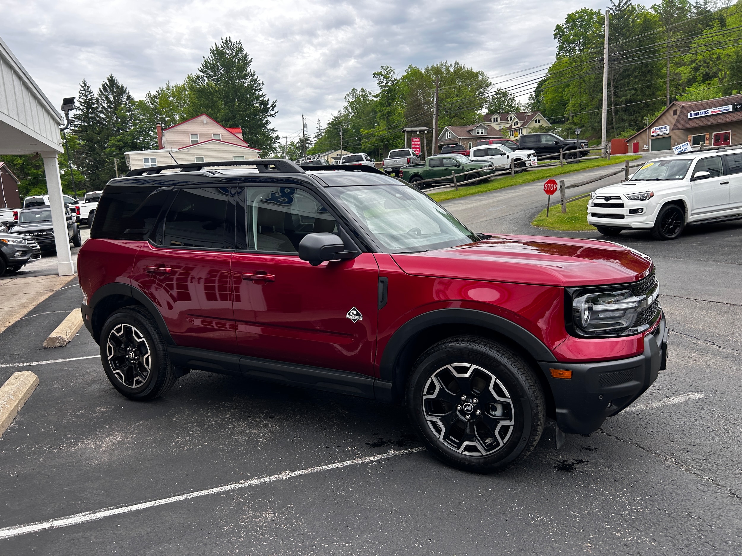 2025 Ford Bronco Sport Outer Banks Ruby Red Metallic Tinted Clearcoat at Town & Country Ford