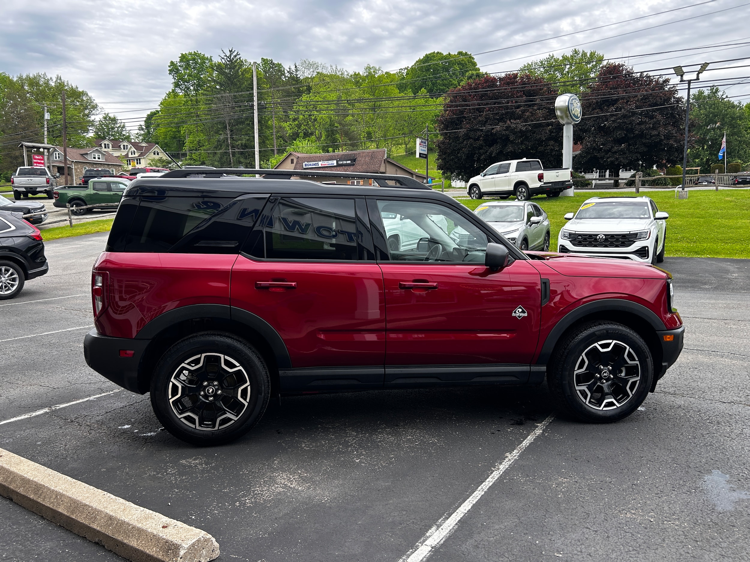 2025 Ford Bronco Sport Outer Banks Ruby Red Metallic Tinted Clearcoat at Town & Country Ford