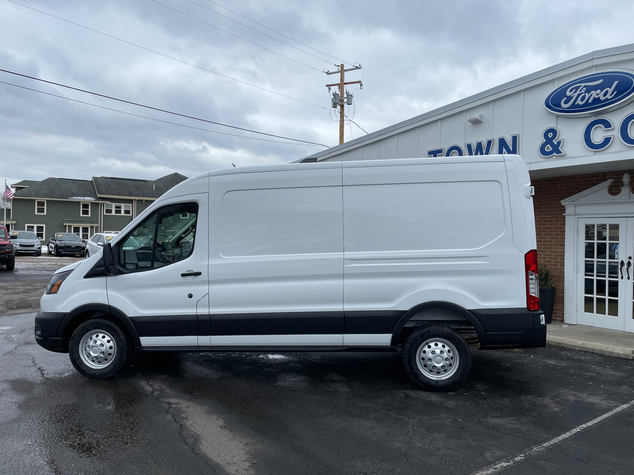 2026 Ford Transit Cargo Van 250 Medium Roof All Wheel Drive Oxford White at Washington Ford