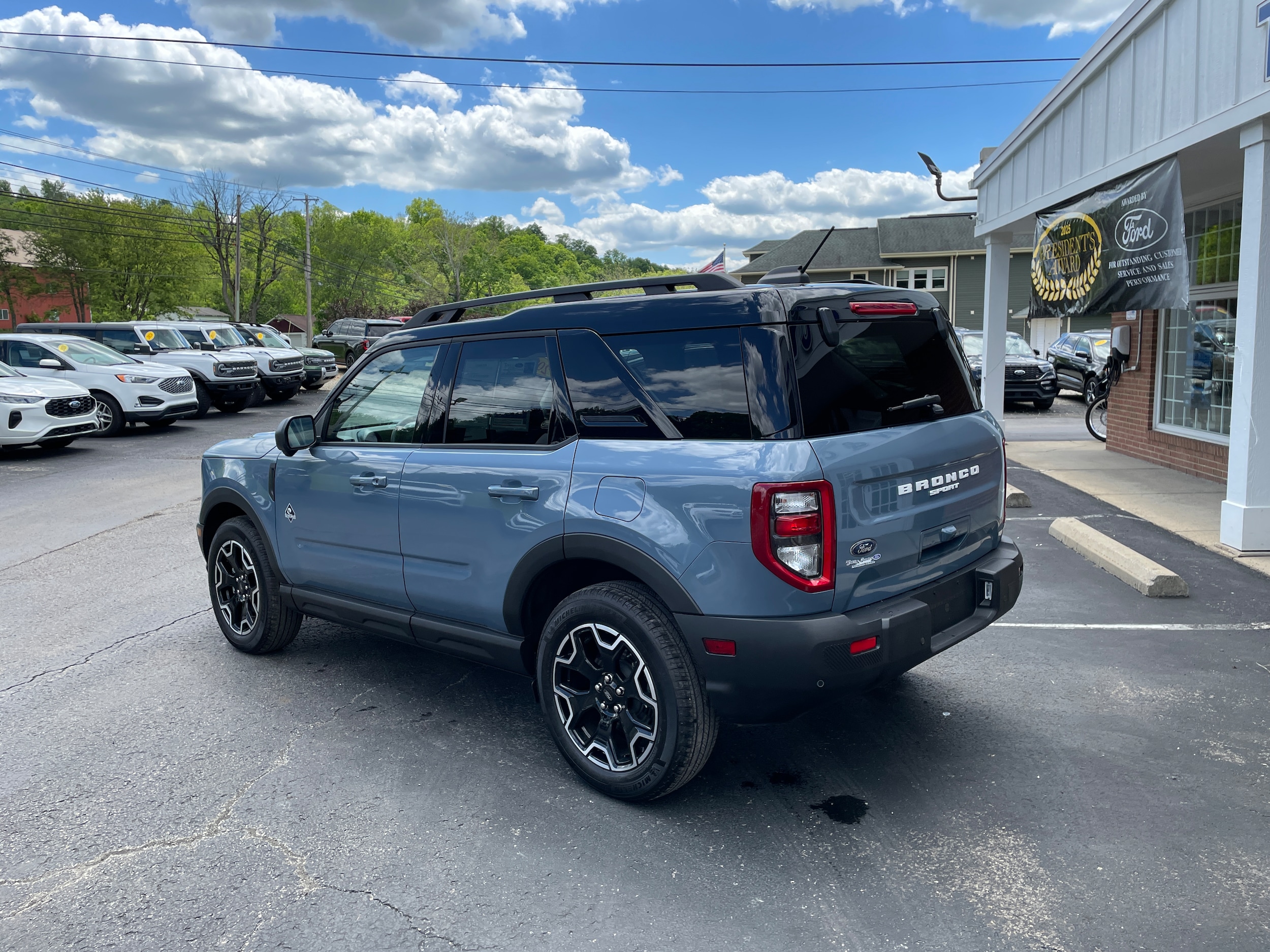 2025 Ford Bronco Sport Outer Banks Azure Gray Metallic Tri-Coat at Town & Country Ford