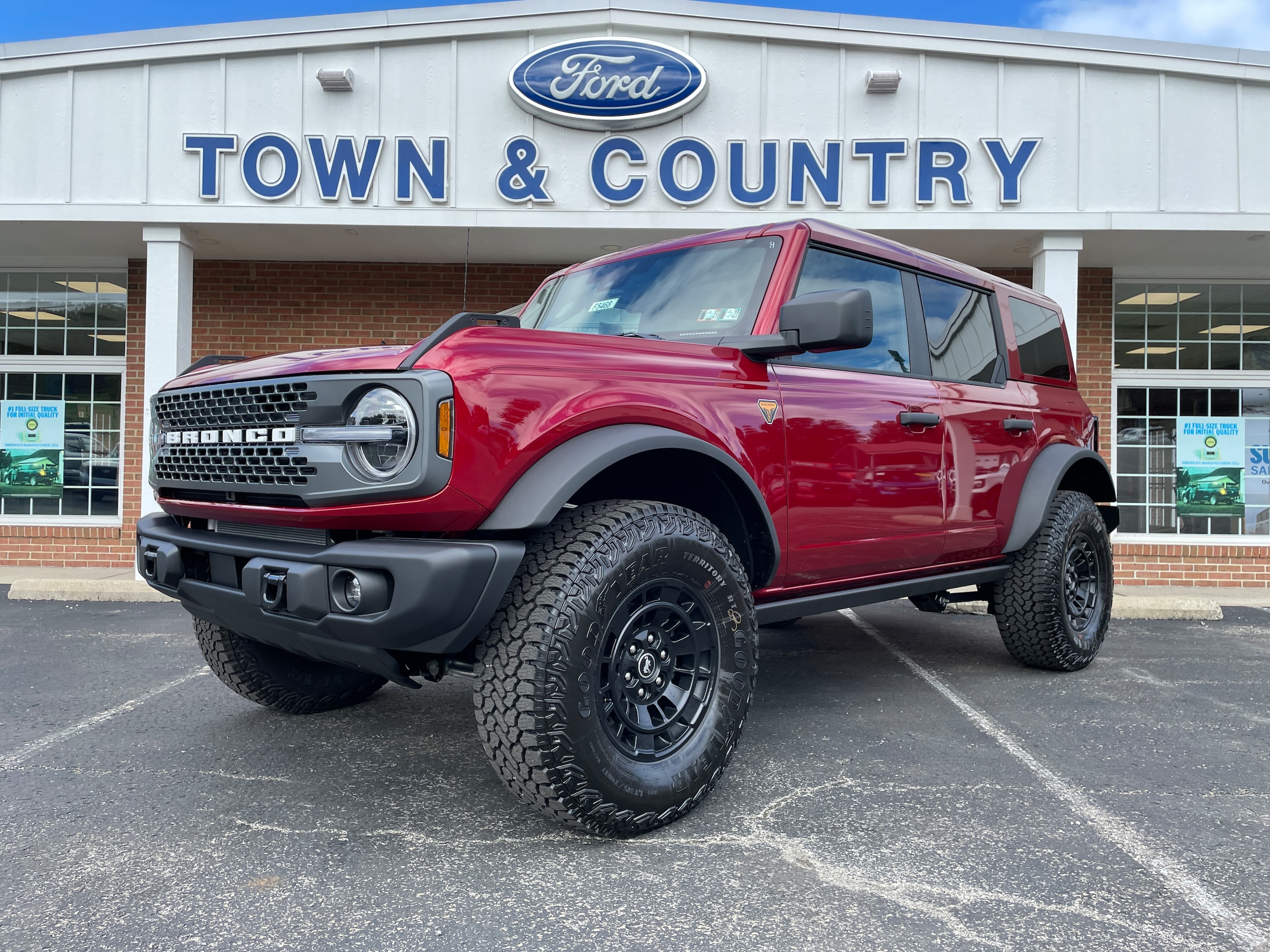 2026 Ford Bronco Badlands&reg; Ruby Red Metallic Tinted Clearcoat at Town & Country Ford