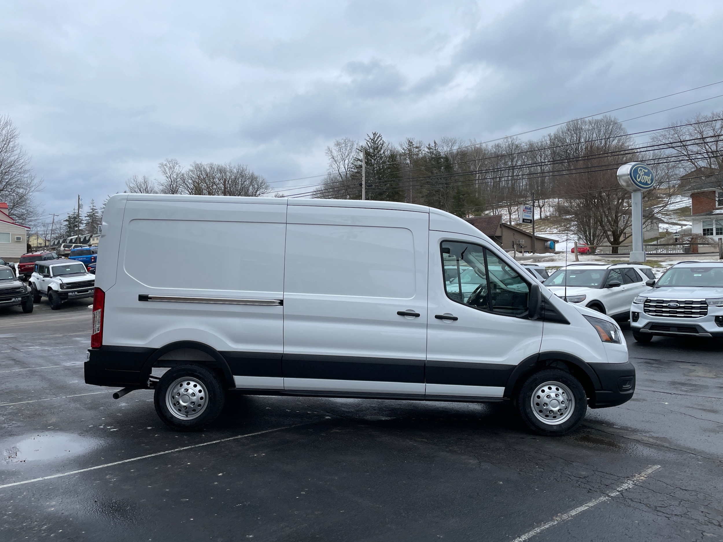2026 Ford Transit Cargo Van 250 Medium Roof All Wheel Drive Oxford White at Washington Ford