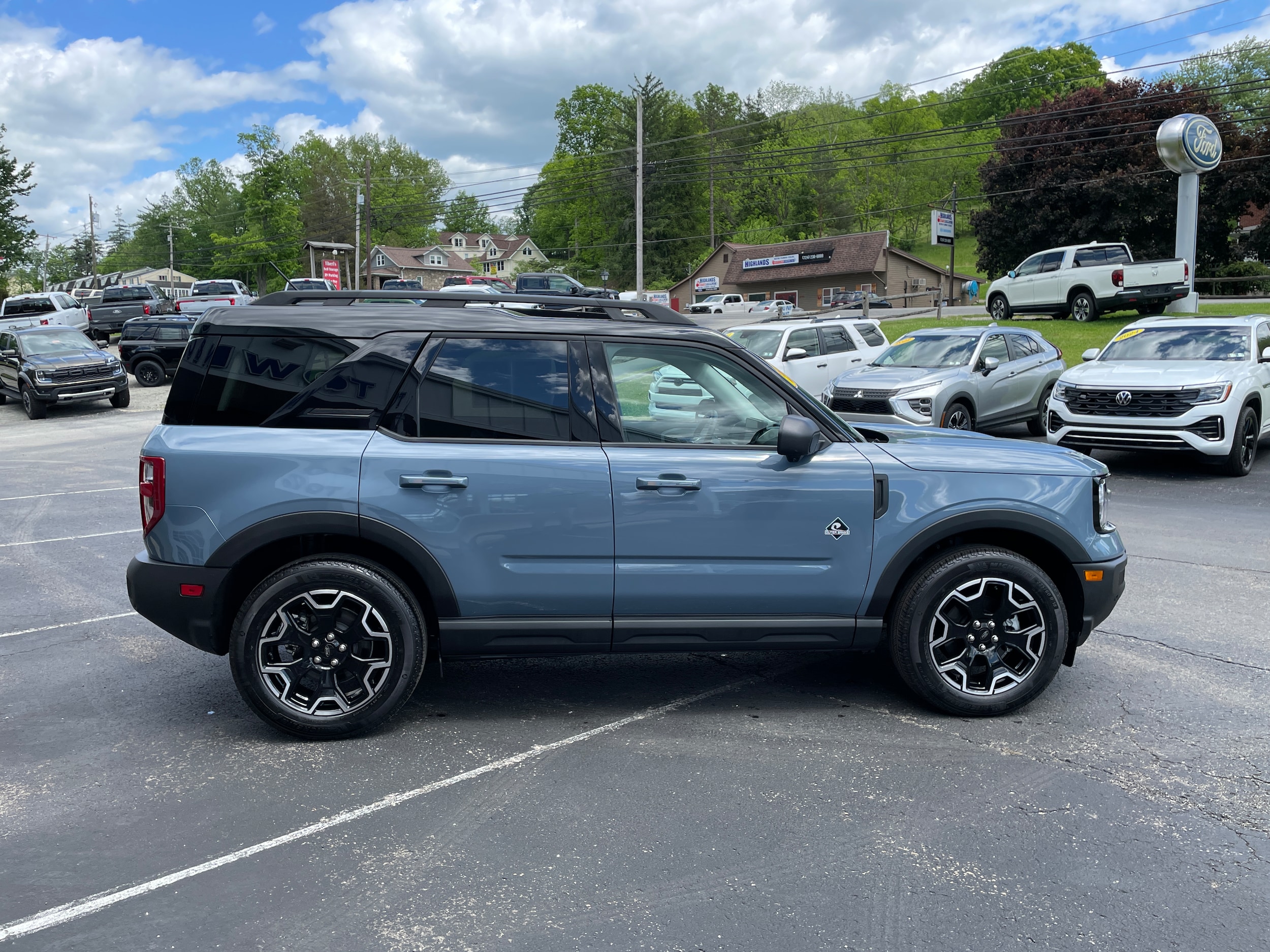 2025 Ford Bronco Sport Outer Banks Azure Gray Metallic Tri-Coat at Town & Country Ford