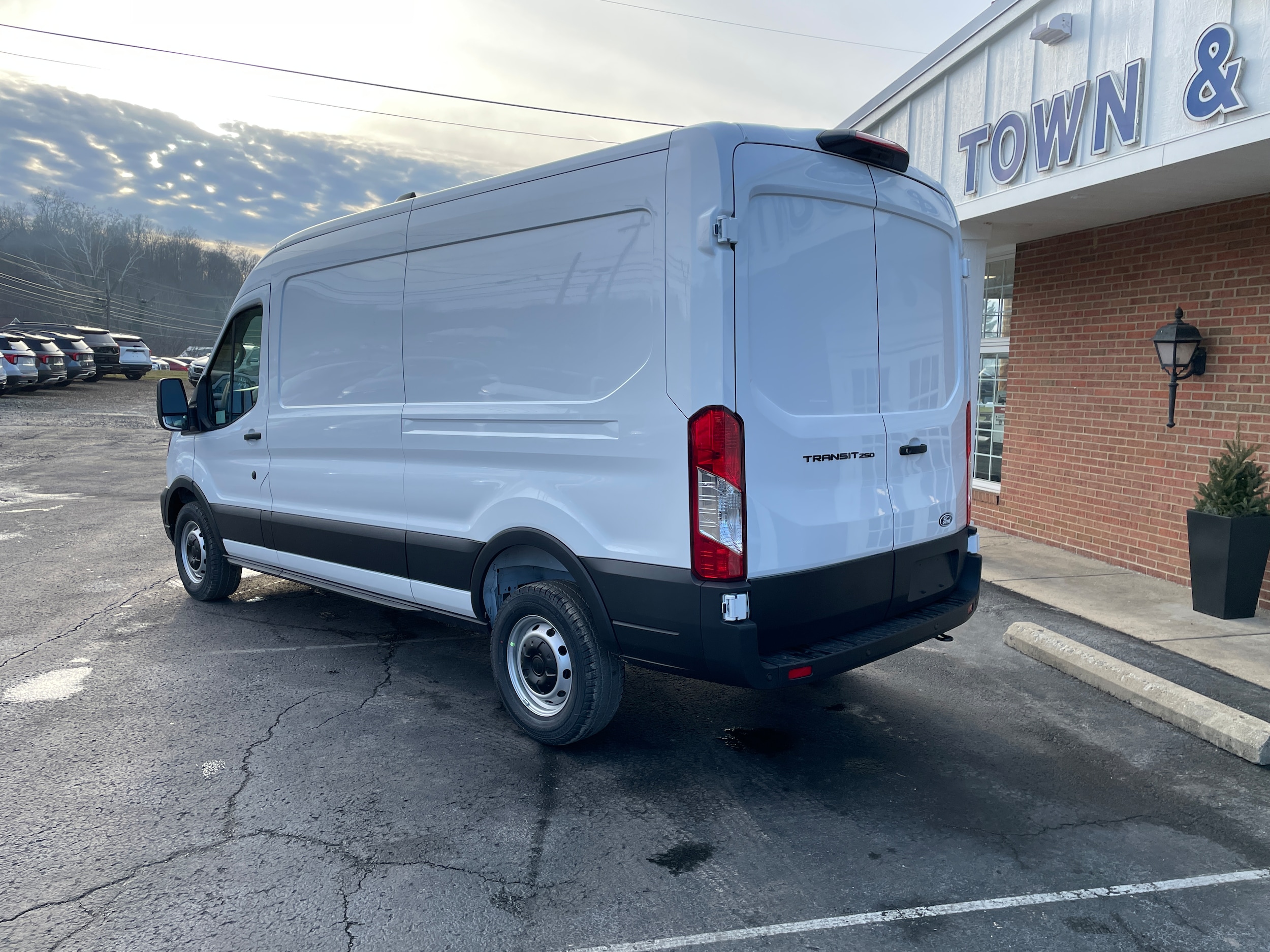 2026 Ford Transit Cargo Van 250 Medium Roof Oxford White at Washington Ford