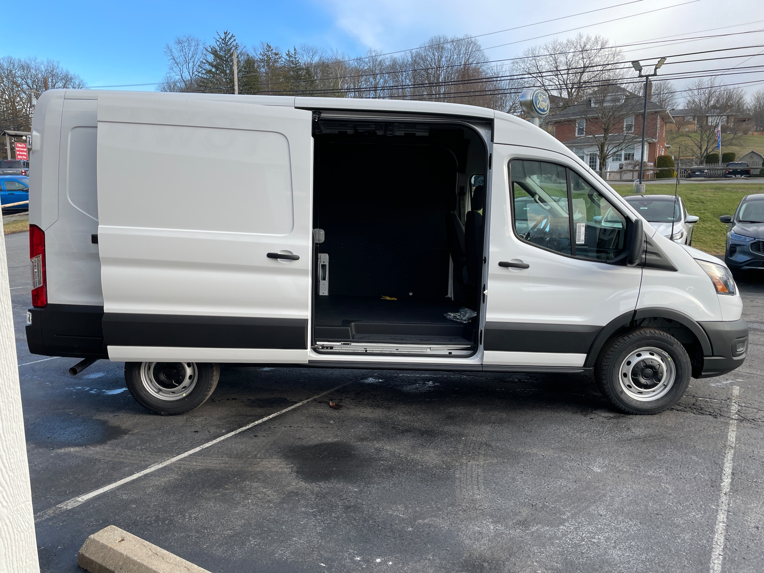 2026 Ford Transit Cargo Van 250 Medium Roof Oxford White at Washington Ford