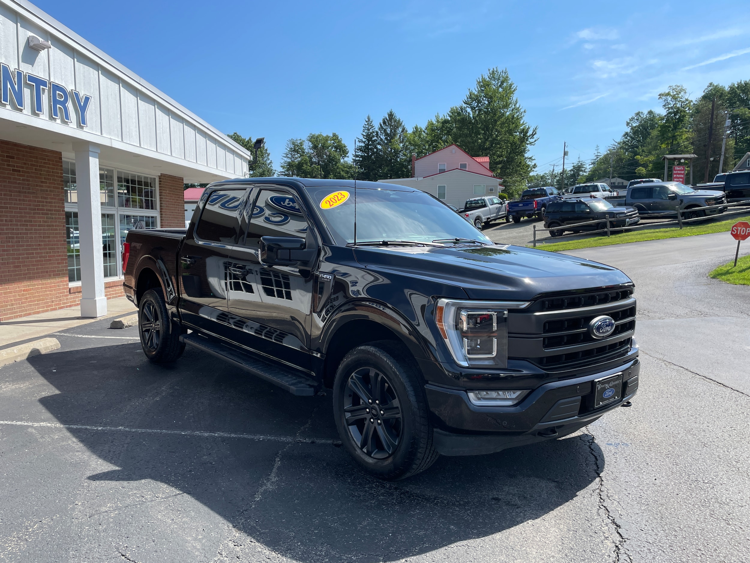 2023 Ford F-150 Lariat Agate Black Metallic at Town & Country Ford