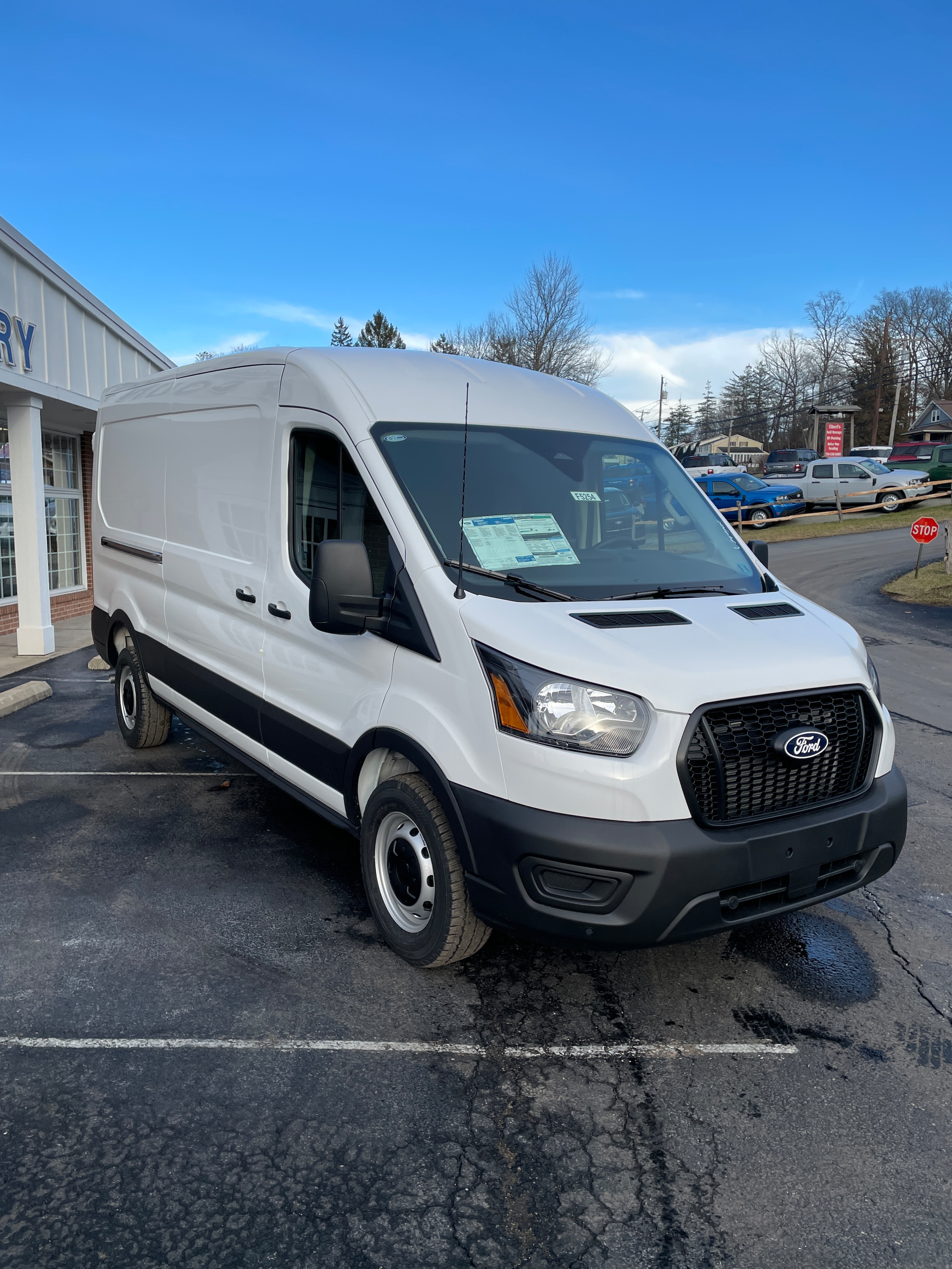 2026 Ford Transit Cargo Van 250 Medium Roof Oxford White at Washington Ford