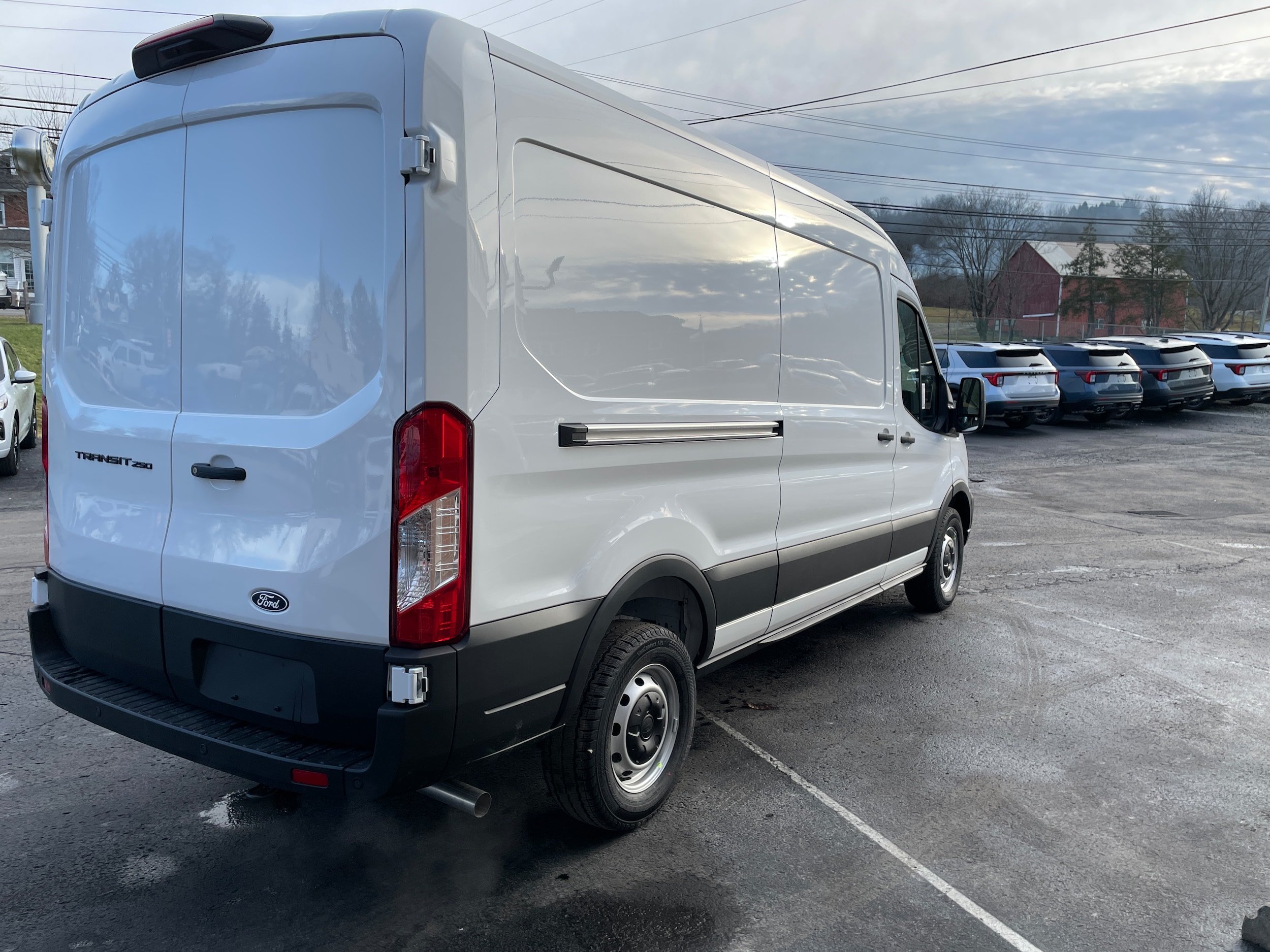 2026 Ford Transit Cargo Van 250 Medium Roof Oxford White at Washington Ford