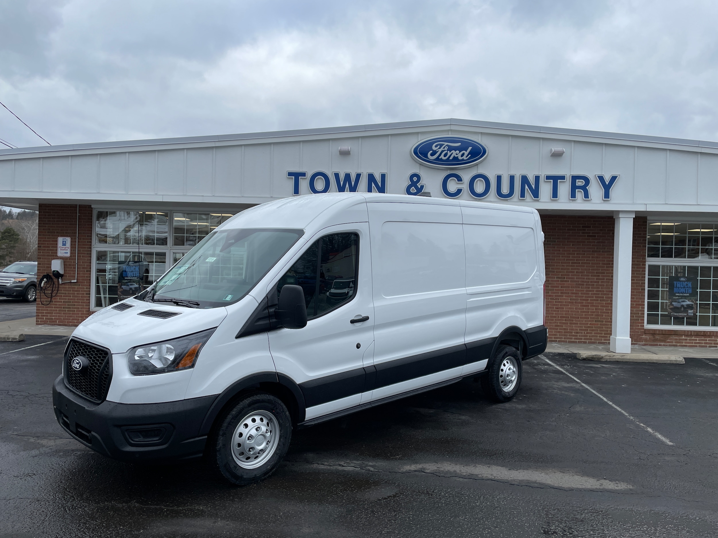 2026 Ford Transit Cargo Van 250 Medium Roof All Wheel Drive Oxford White at Washington Ford
