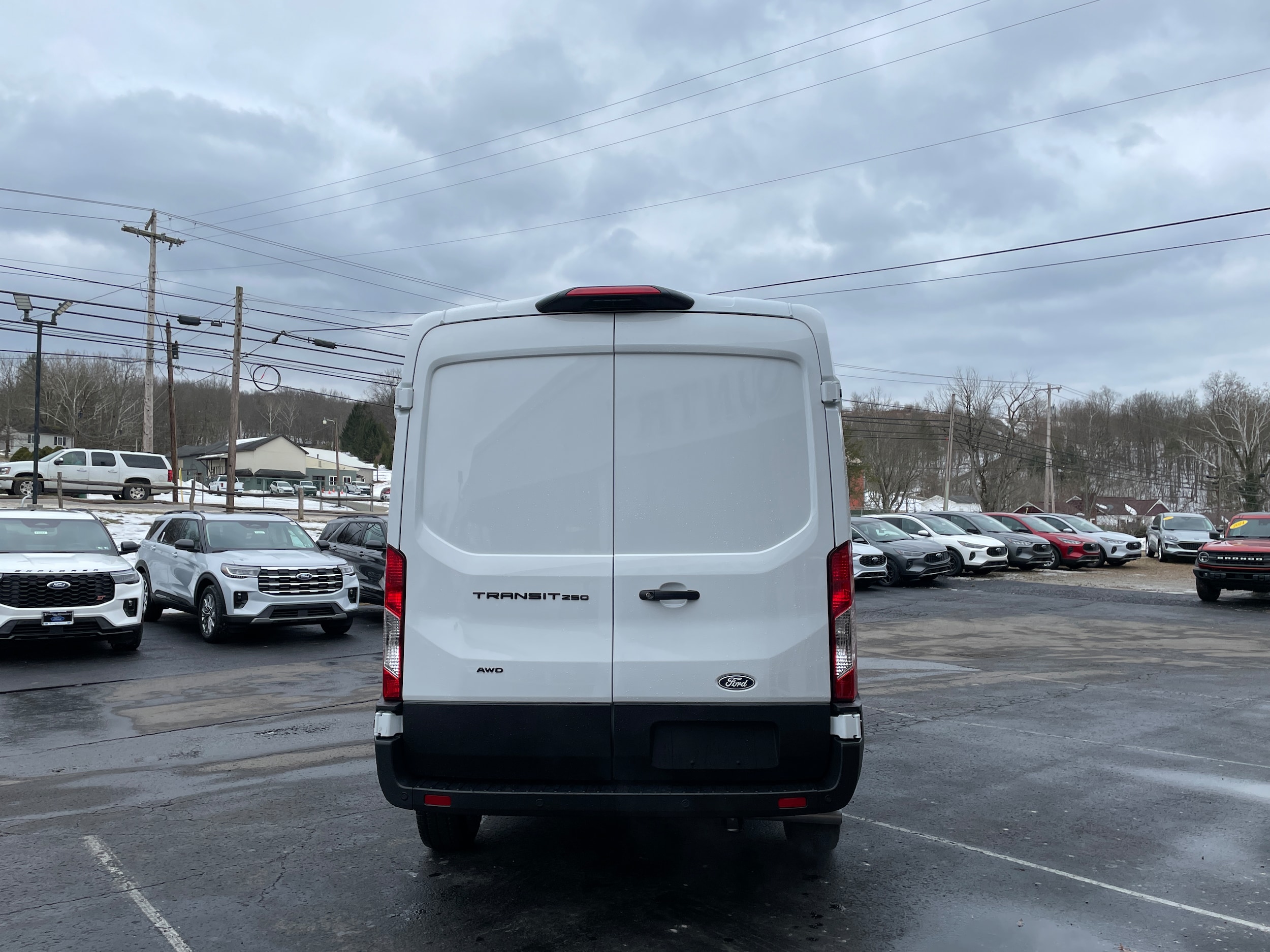 2026 Ford Transit Cargo Van 250 Medium Roof All Wheel Drive Oxford White at Washington Ford